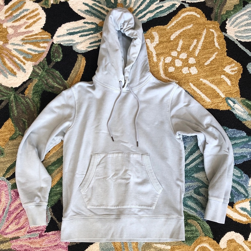 Madewell Light Blue Pullover Hoodie